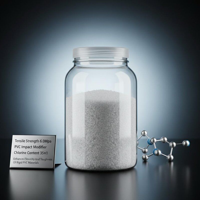 Tensile Strength 6.0Mpa PVC Impact Modifier Chlorine Content 35±1 Enhances Flexibility And Toughness Of Rigid PVC Materials