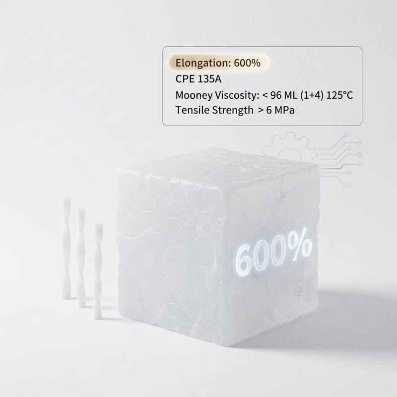 CPE 135A PVC Additive Wire Cable Jacketing Flame Retardant Chemical Auxiliary Agent CAS 63231-66-3