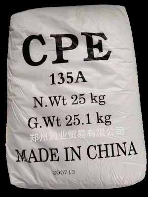 CPE 135A Nhựa polyethylene elastomer chlorine có độ đàn hồi và dễ bay hơi thấp