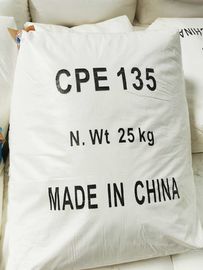 Clo hóa Polyethylene CPE 135A cho ống PVC Bột trắng Mật độ 1,22g / Ml